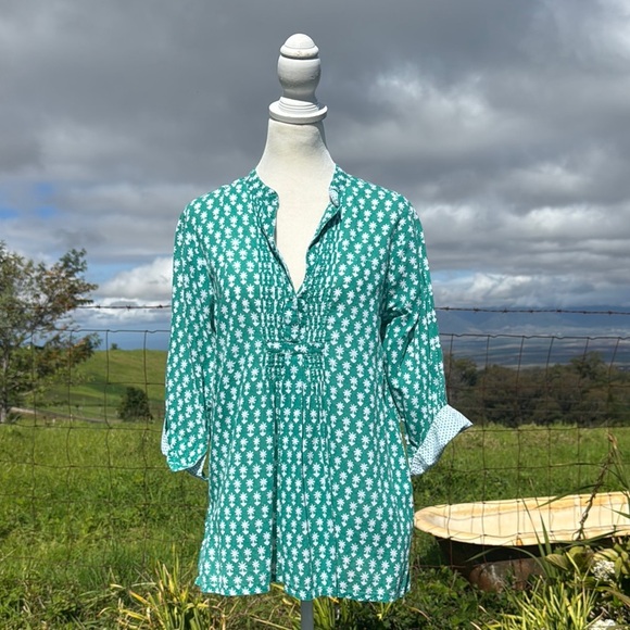 Roberta Roller Rabbit | Tops | Roberta Roller Rabbit Green Palm Tree ...